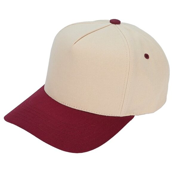 Two Tone Canvas Trucker Hat Baseball Cap - Picture 4 of 16